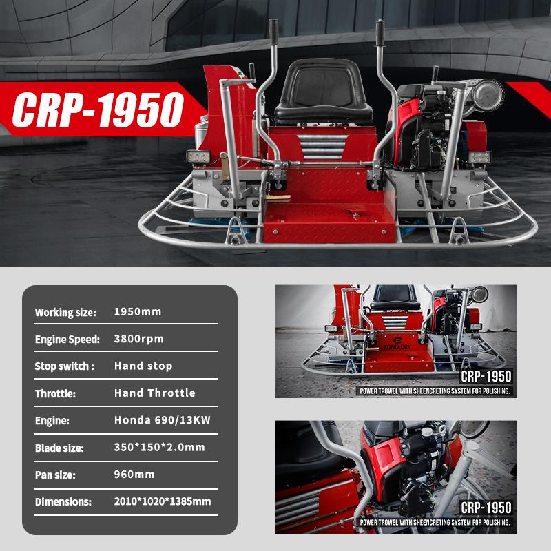 Concrete Floor Ride On Power Trowel Machine