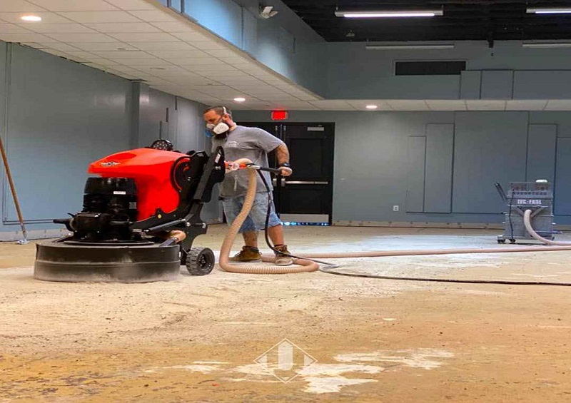 concrete floor grinder from high tech grinding 700LE