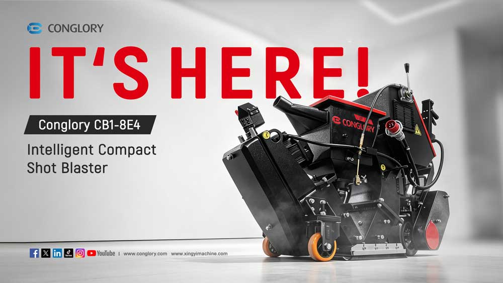 New CONGLORY CB1-8E4 Intelligent Compact Shot Blaster